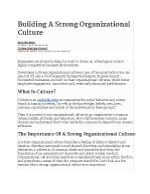 Building-A-Strong-Organizational-Culture