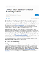 How-To-Build-Influence-Without-Authority-At-Work