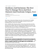 Resilience-And-Optimism---The-Best-Way-To-Manage-Stress-And-Beat-Burnout